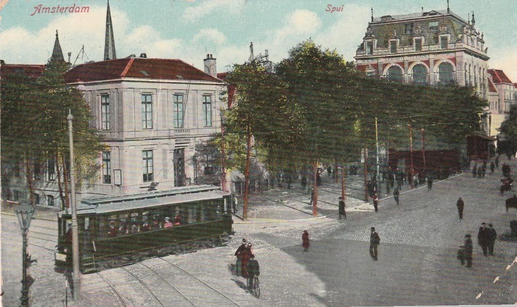 amsterdam- spui 1911, Ophalen of Verzenden, Voor 1920, Noord-Holland
