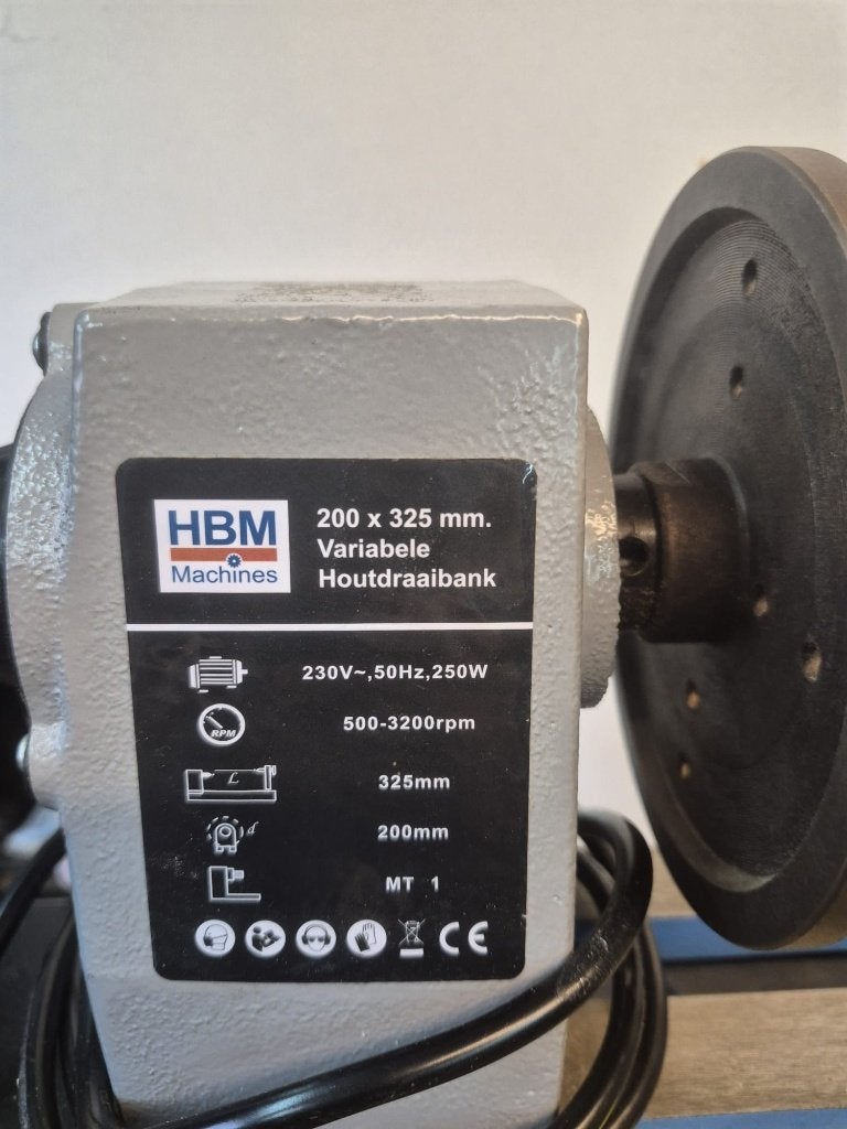 hbm houtdraaibank, Doe-het-zelf en Verbouw, Draaibanken, Ophalen, Nieuw, Houtdraaibank, Minder dan 500 mm