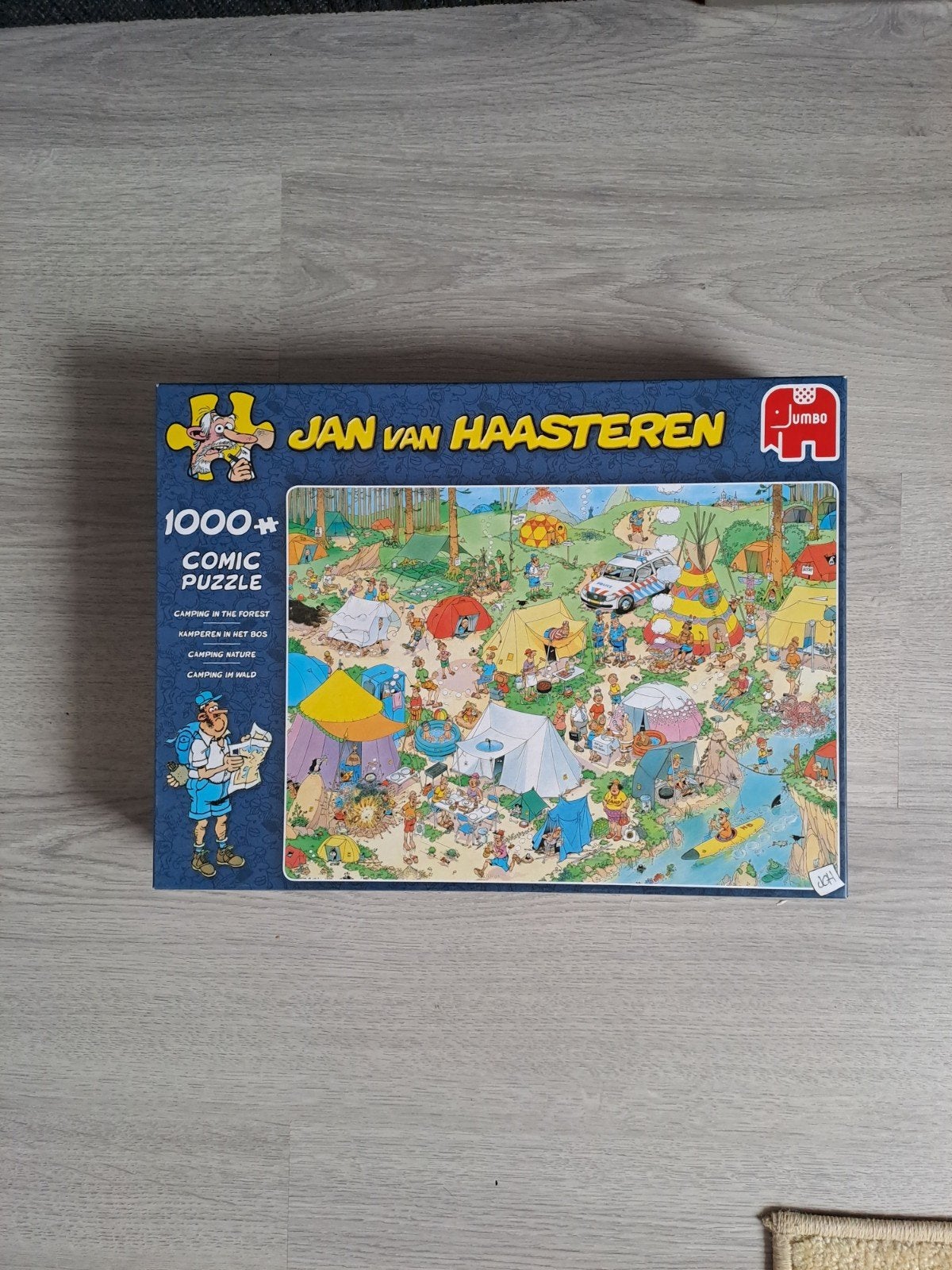 Jan van Haasteren Puzzel - Kamperen in het bos (1000 st, Ophalen, 500 t/m 1500 stukjes, Zo goed als nieuw, Legpuzzel
