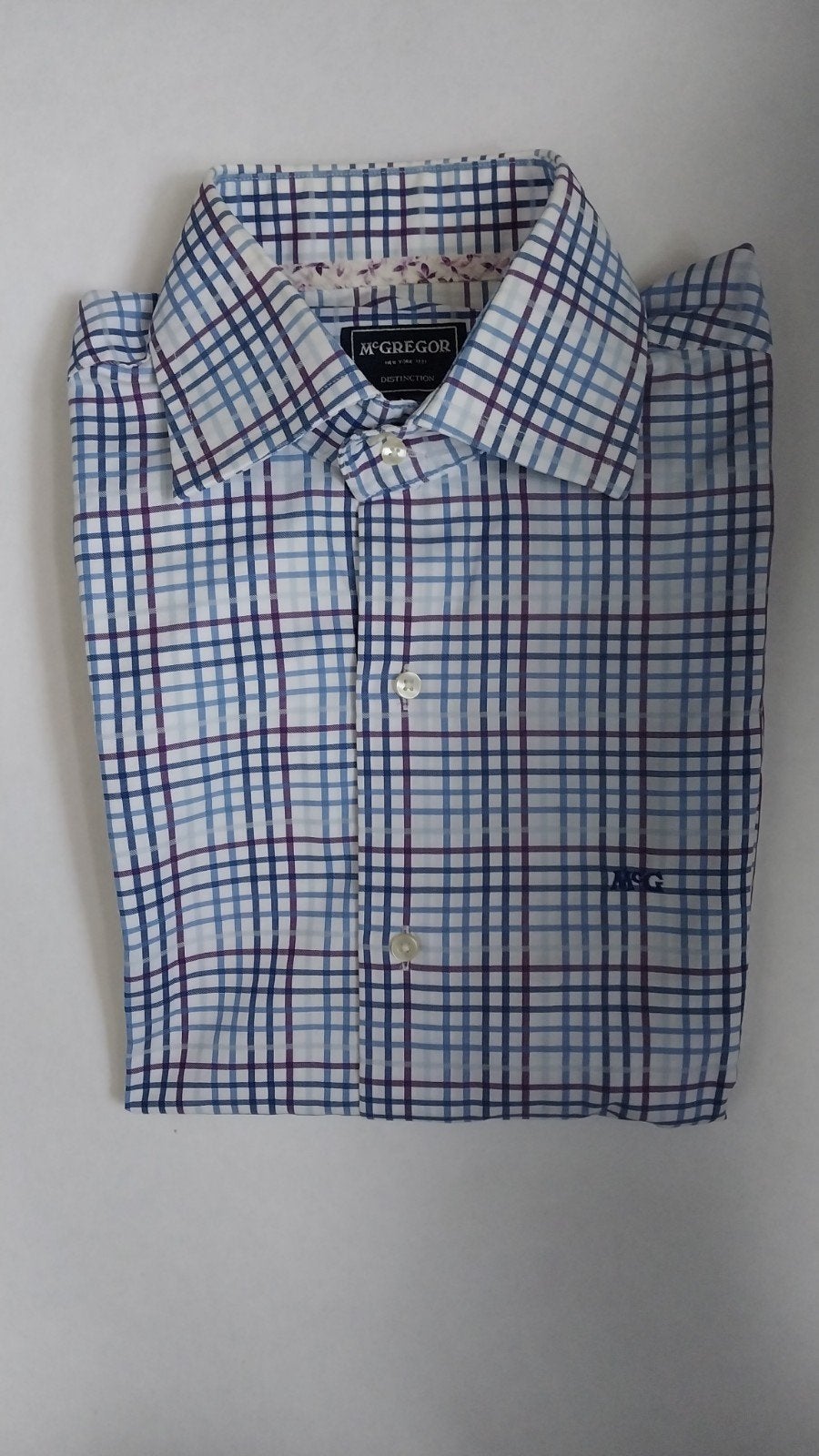 McGregor overhemd - Maat 40 T5, Kleding | Heren, Zo goed als nieuw, McGregor, Blauw, Halswijdte 39/40 (M)