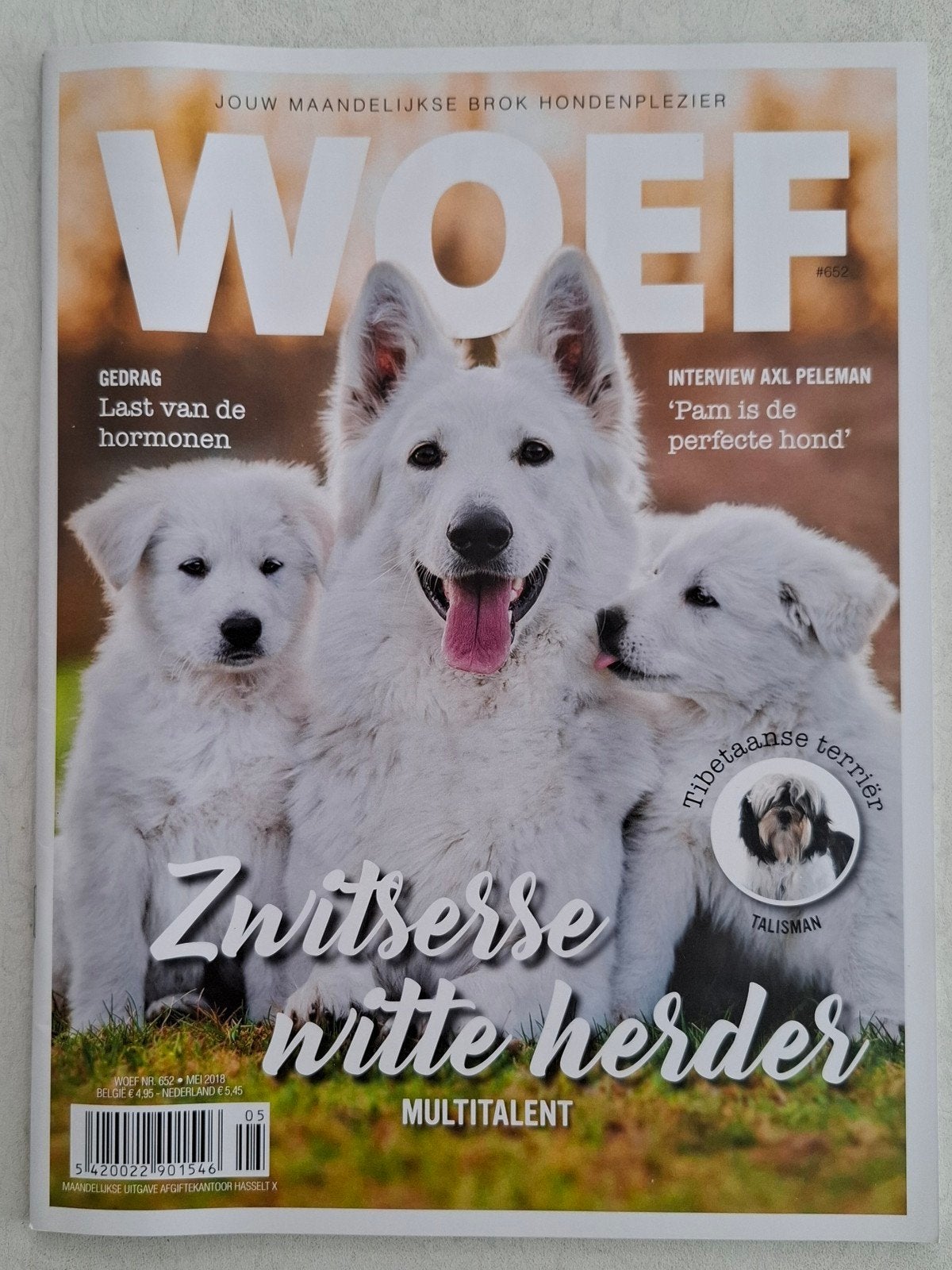 Woef Magazine Mei 2018 - Zwitserse Witte Herder, Boeken, Ophalen of Verzenden, Gelezen, Overige typen