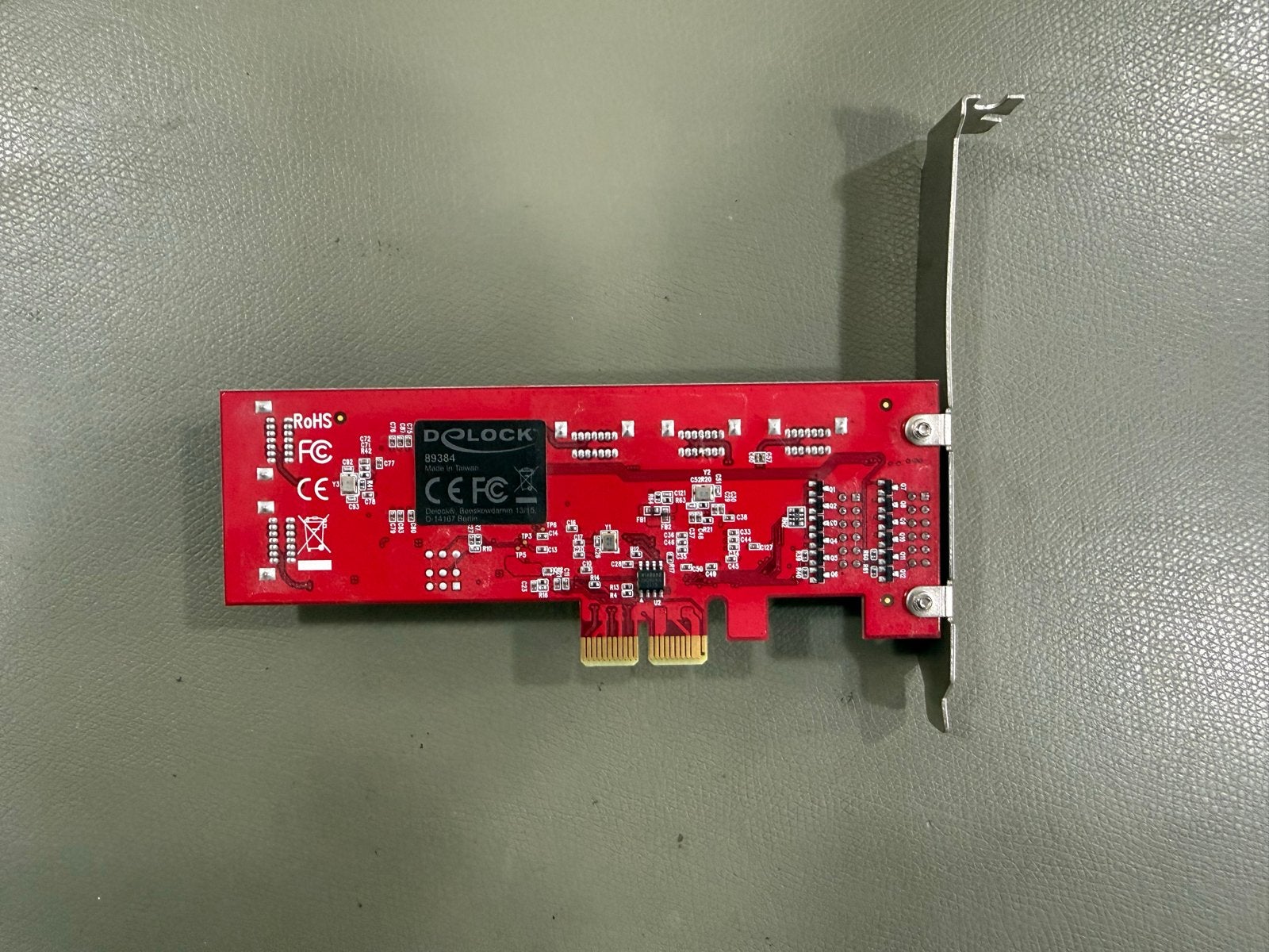 Delock SATA PCI Express x2 kaart - 4x SATA poorten, Computers en Software, Videokaarten, Ophalen of Verzenden, Gebruikt, PCI-Express 1