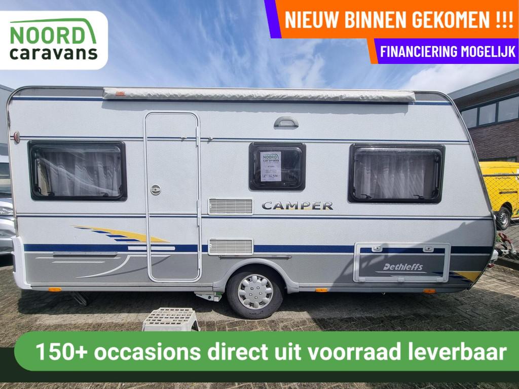 Dethleffs camper 460 DB MOVER + VOORTENT +ZAKLUIFEL+DWARSBED, Caravans en Kamperen, Caravans, Mover, Rondzit, Bedrijf, Tot en met 4