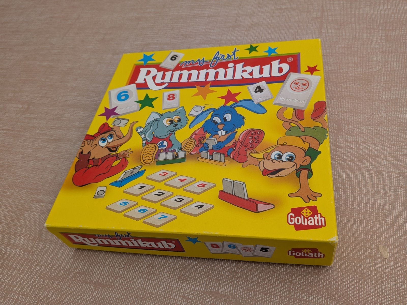 My First Rummikub - Leuk familiespel voor jong en oud, Drie of vier spelers, Ophalen of Verzenden, Gebruikt, Goliath