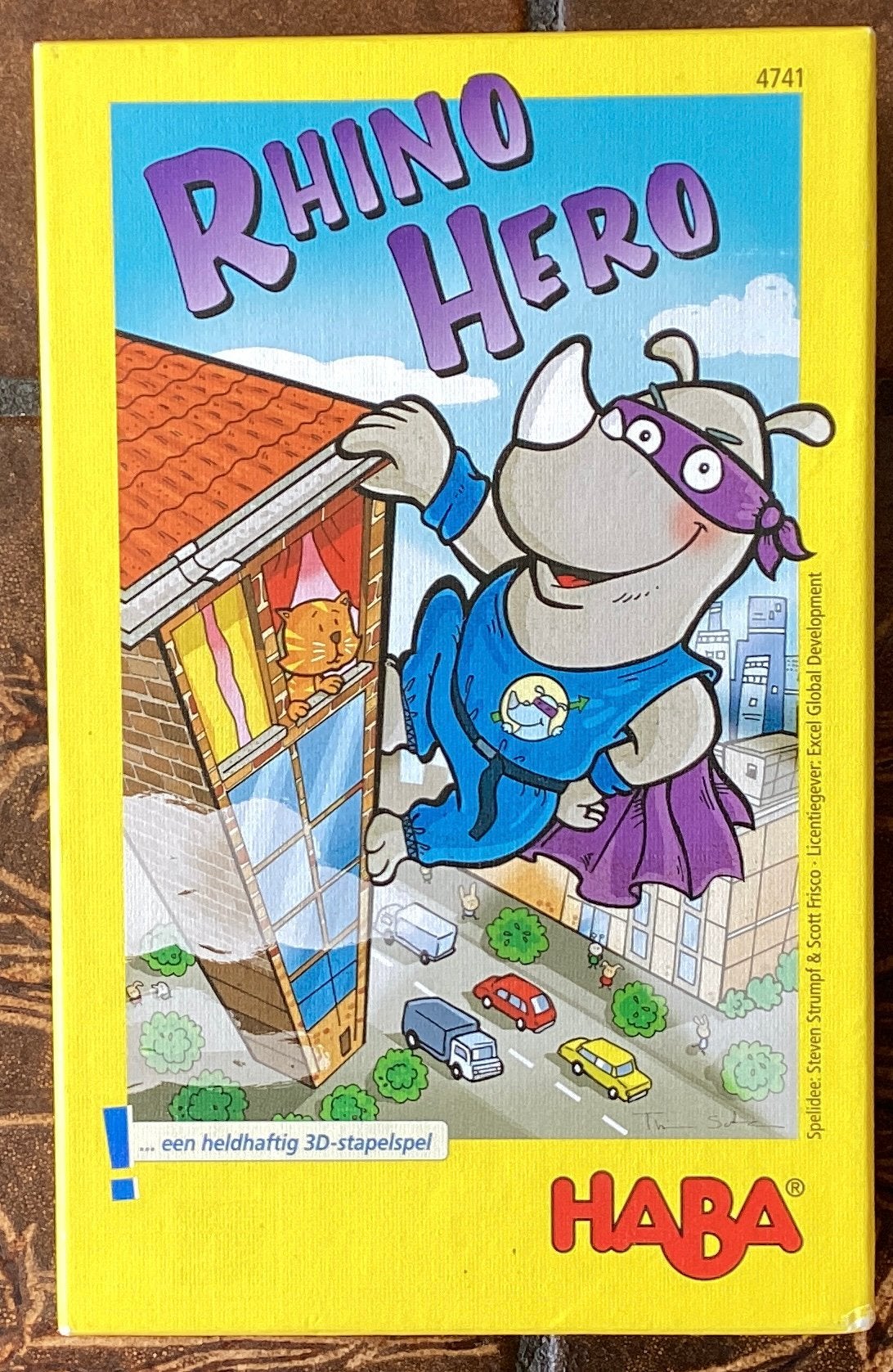 HABA Rhino Hero, Ophalen of Verzenden, Zo goed als nieuw, Speelkaart(en)