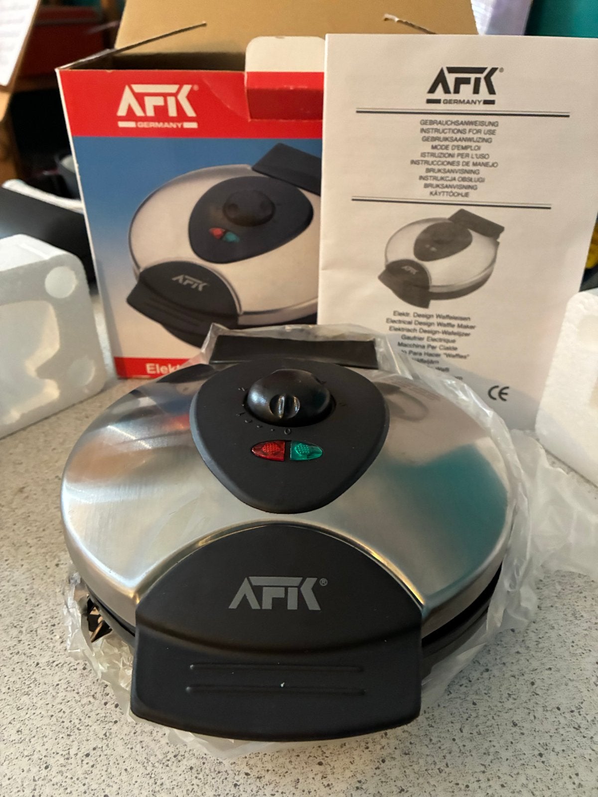 AFK WM-850 Wafelijzer - Nieuw in doos, Ophalen of Verzenden, Nieuw