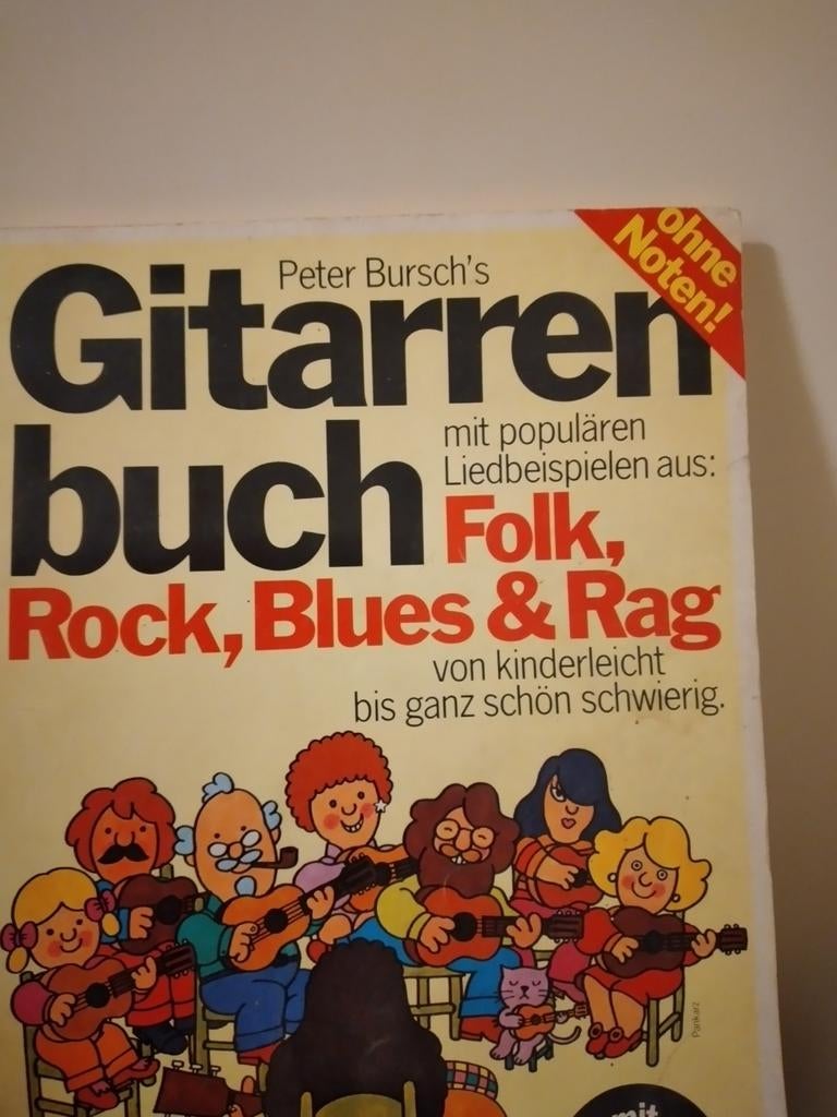 Peter Bursch's Gitaarboek: Folk, Rock, Blues & Rag, Les of Cursus, Ophalen of Verzenden, Populair, Gitaar