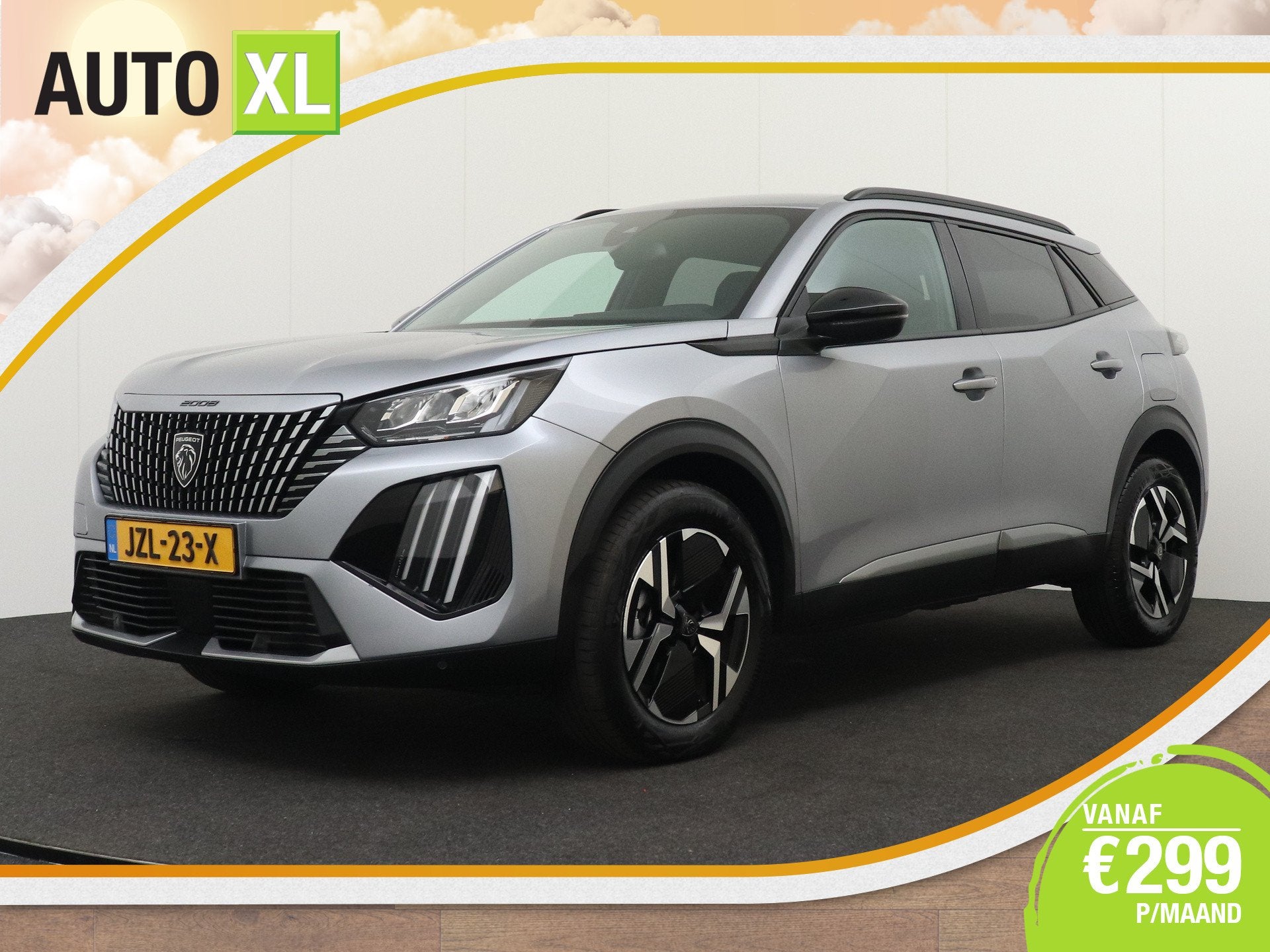 Peugeot 2008 1.2 Aut. Hybrid Allure Half-Leder Carplay DAB 1, Auto's, Gebruikt, 1199 cc, Leder en Stof, Bedrijf