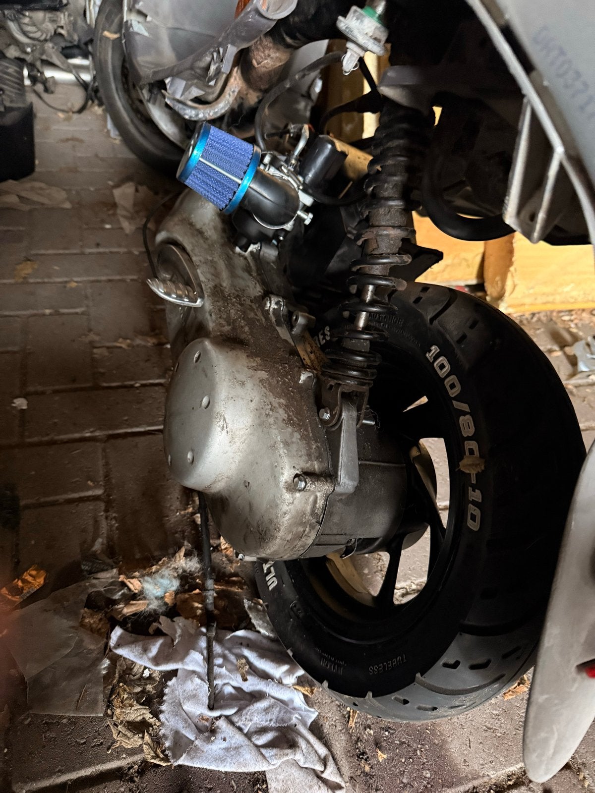 70cc blok voor Peugeot Vivacity met uitlaat, Fietsen en Brommers, Brommeronderdelen | Scooters, Ophalen, Gebruikt, Blok, Peugeot