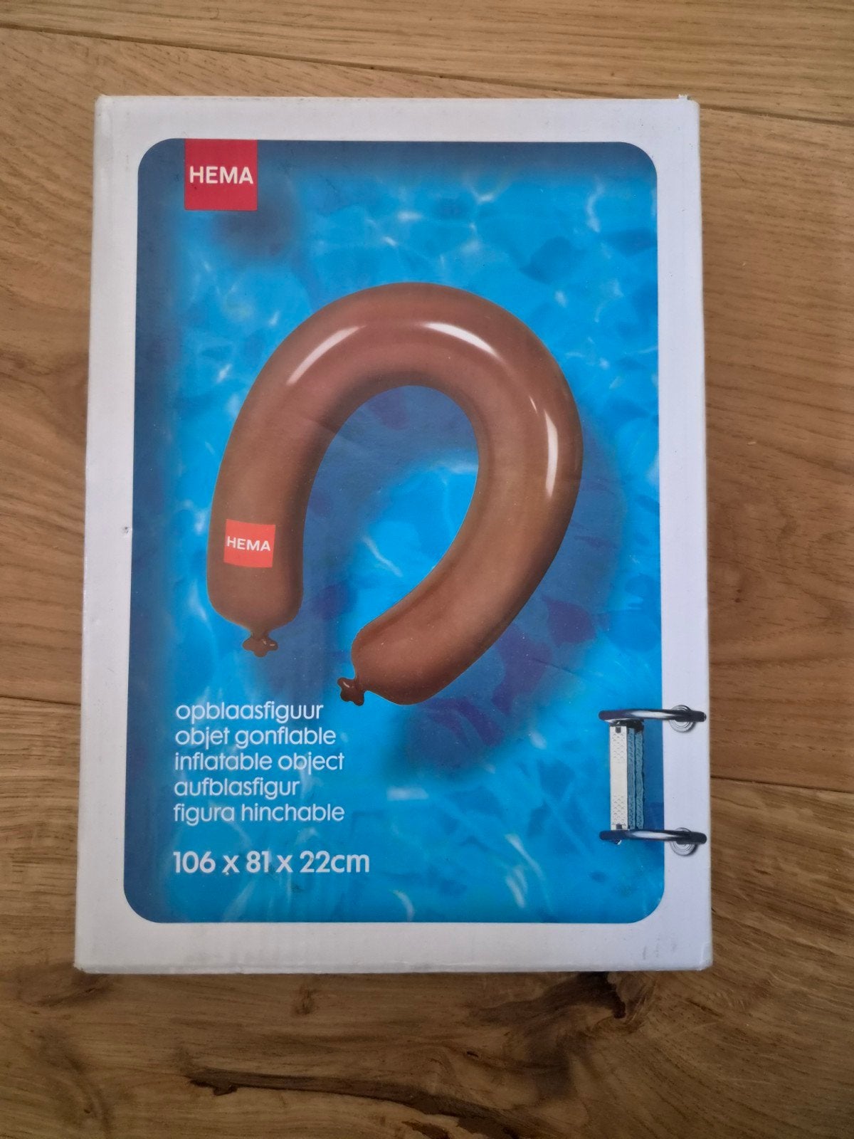 HEMA opblaasfiguur rookworst voor zwemmen, Ophalen of Verzenden, Nieuw