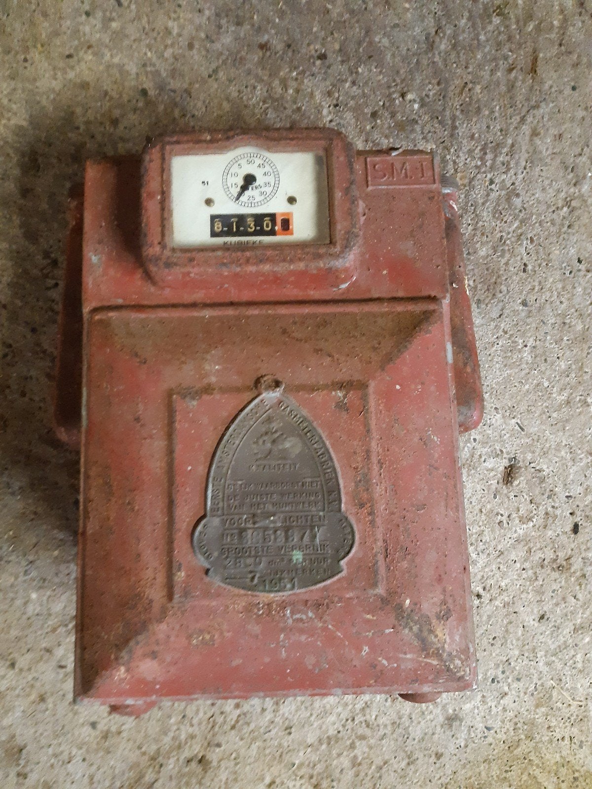 Gasmeter 1951, Ophalen of Verzenden