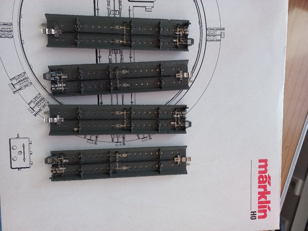 Markklin rails, Gelijkstroom, Rails, Ophalen of Verzenden, Zo goed als nieuw