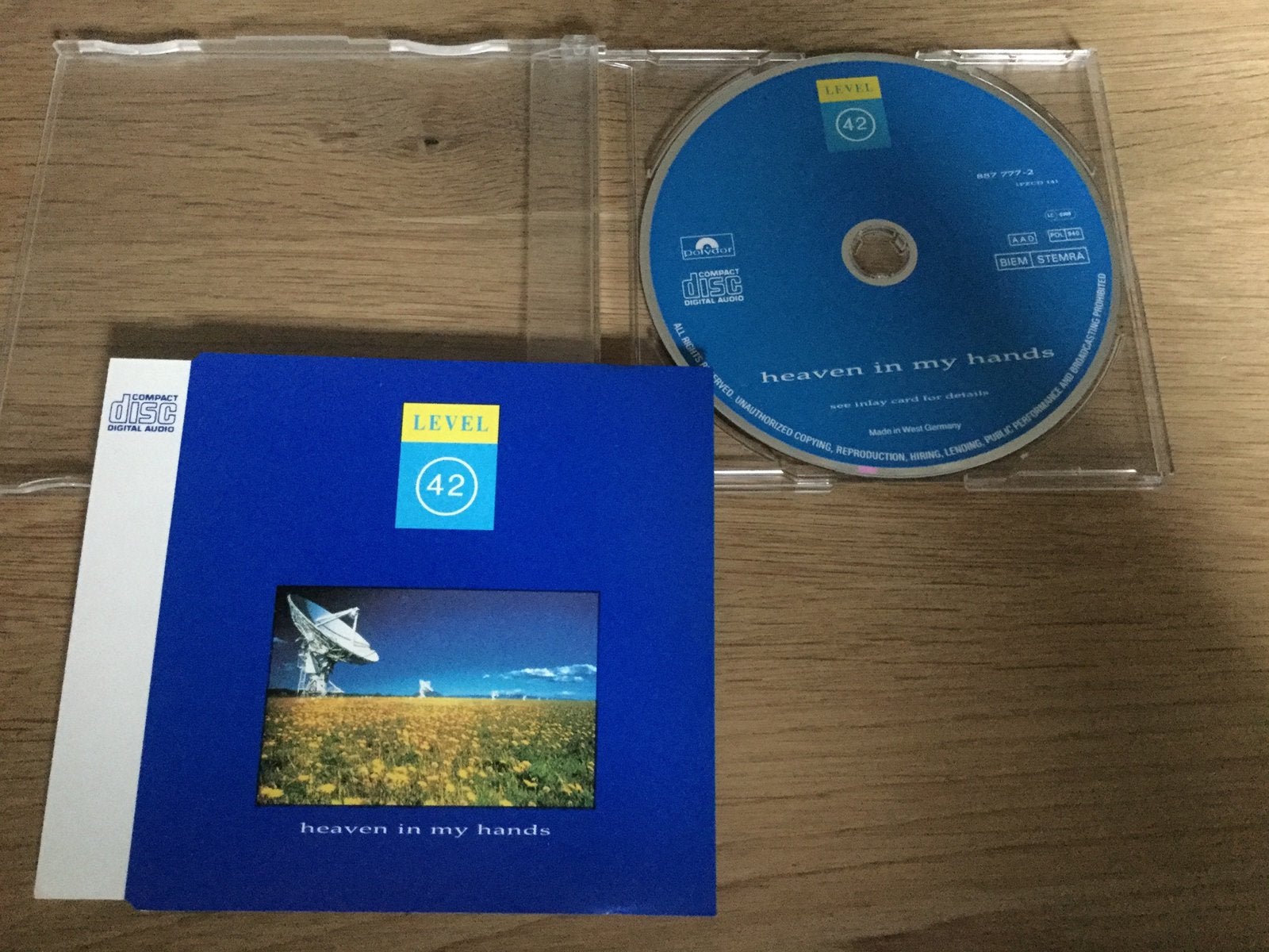 Level 42-Heaven in my hands. Cd-single., Ophalen of Verzenden, Zo goed als nieuw, Pop