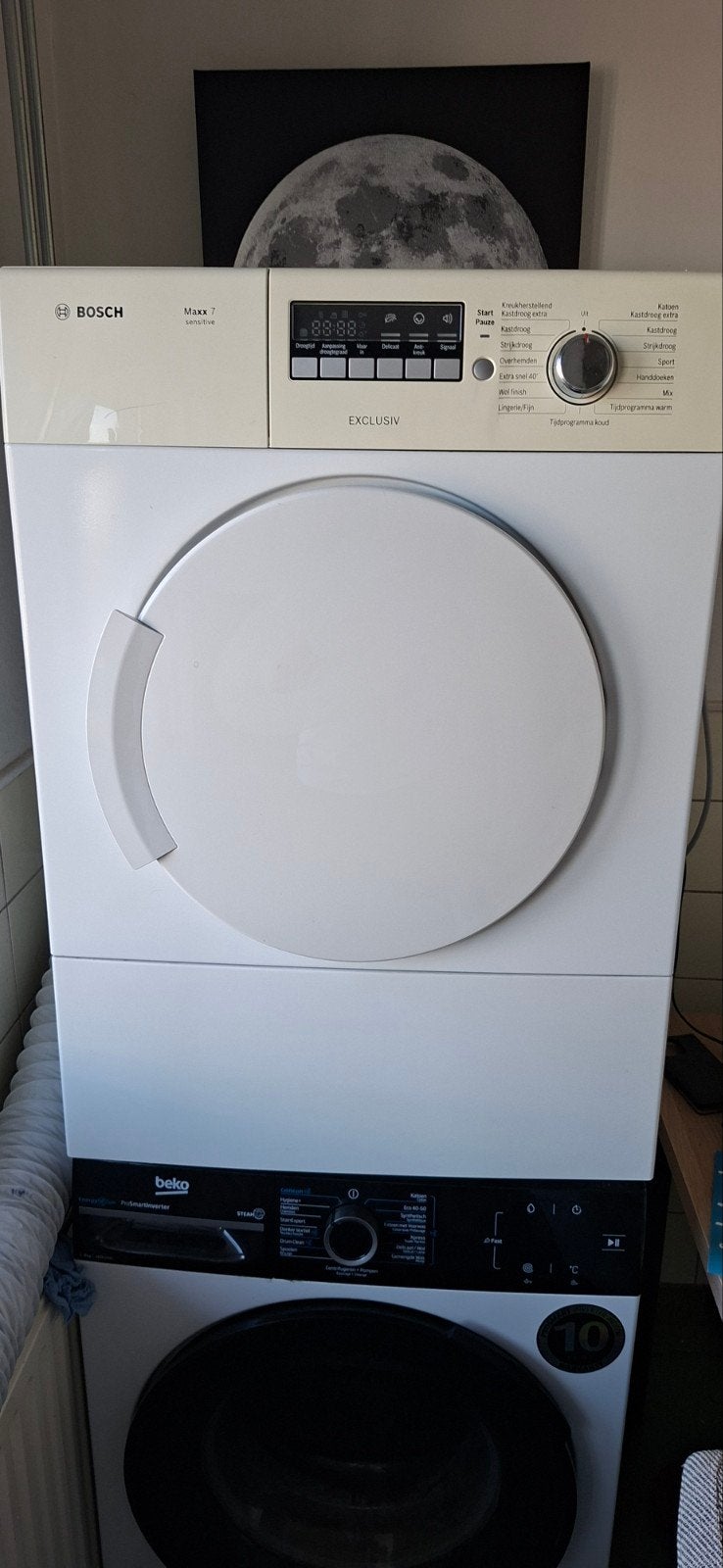 Bosch Maxx 7 Luchtafvoerdroger - Goede staat, nieuwe rubbers, Witgoed en Apparatuur, Ophalen, 6 tot 8 kg, Gebruikt, Luchtafvoer