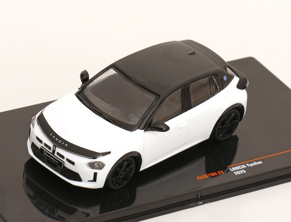 IXO 1:43 Lancia Ypsilon 2025 wit zwart, Overige merken, -, Nieuw, Ophalen of Verzenden