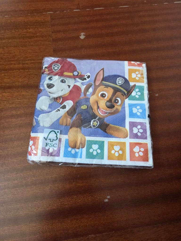 Nieuwe Paw Patrol Servetten - 16 stuks voor kinderfeestje, Ophalen, Nieuw, Feestartikel