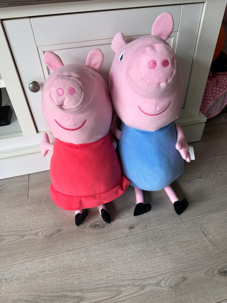 Peppa Pig en George knuffels - 50cm, Overige merken, Overige typen, Ophalen of Verzenden, Middelgroot (20 tot 80 cm)