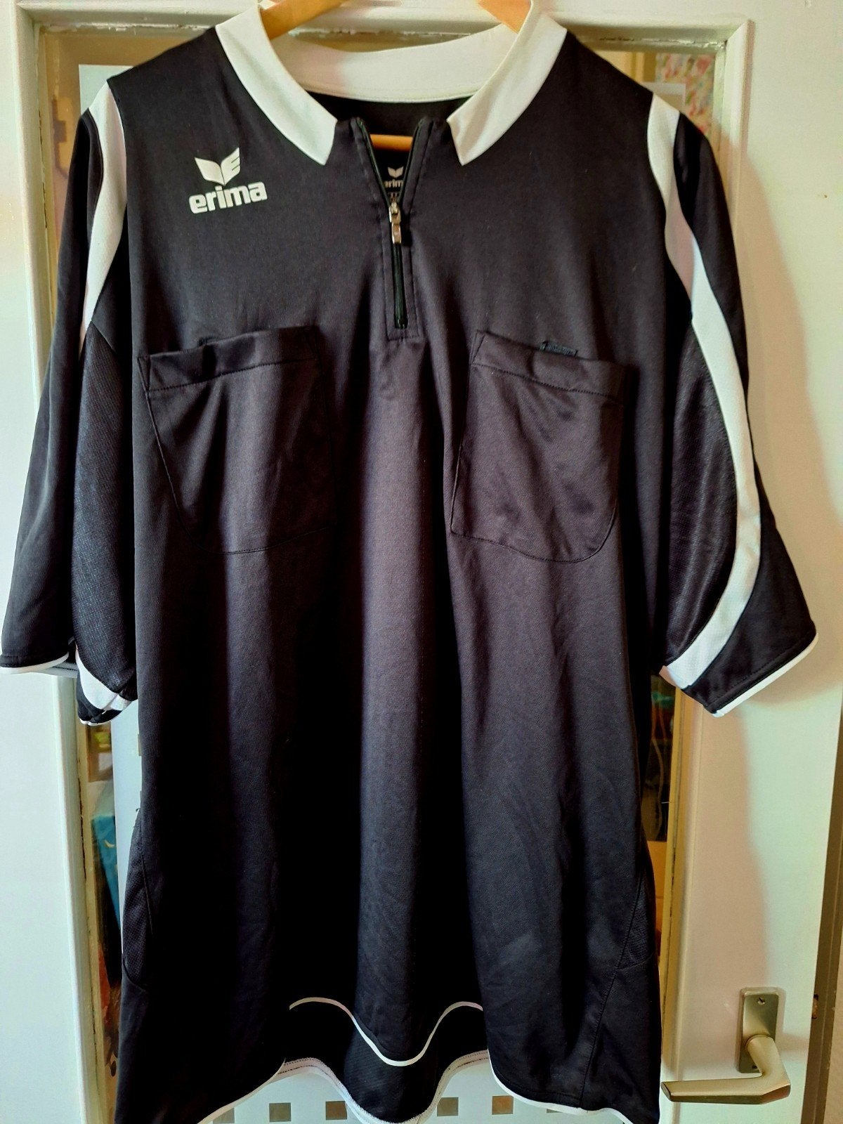 scheidsrechter shirt XXXL Erima, Erima, Zwart, Overige maten, Ophalen of Verzenden