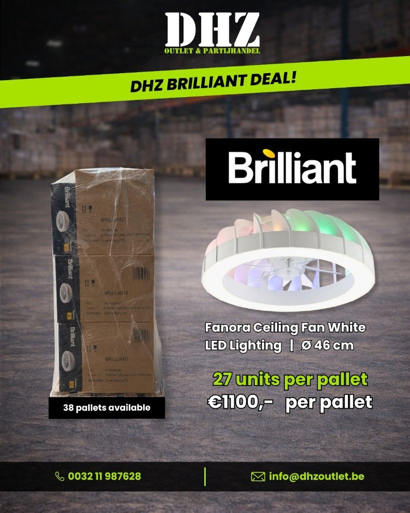 Plafondventilator met LED Verlichting, Witgoed en Apparatuur, Ophalen, Ventilator met afstandsbediening, Nieuw, Plafondventilator