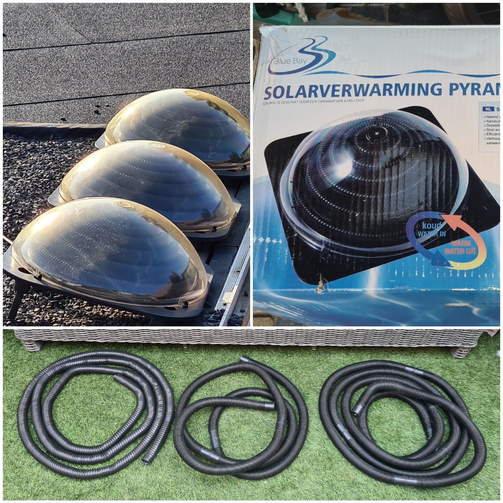 3 solar bollen (incl. 3 slangen), Ophalen