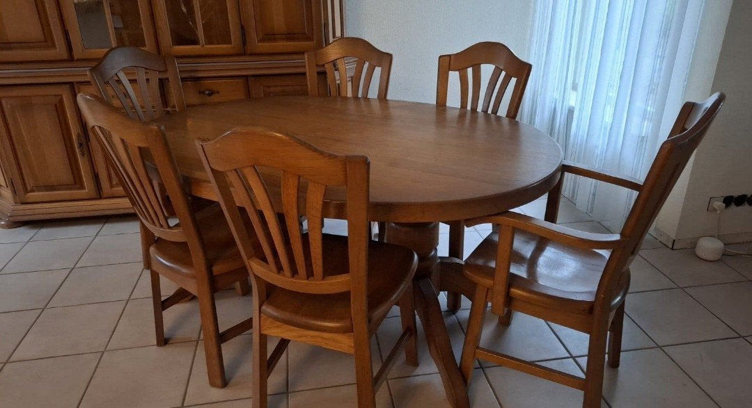 tafel met stoelen gratis zie advertentie!, Ophalen, Gebruikt