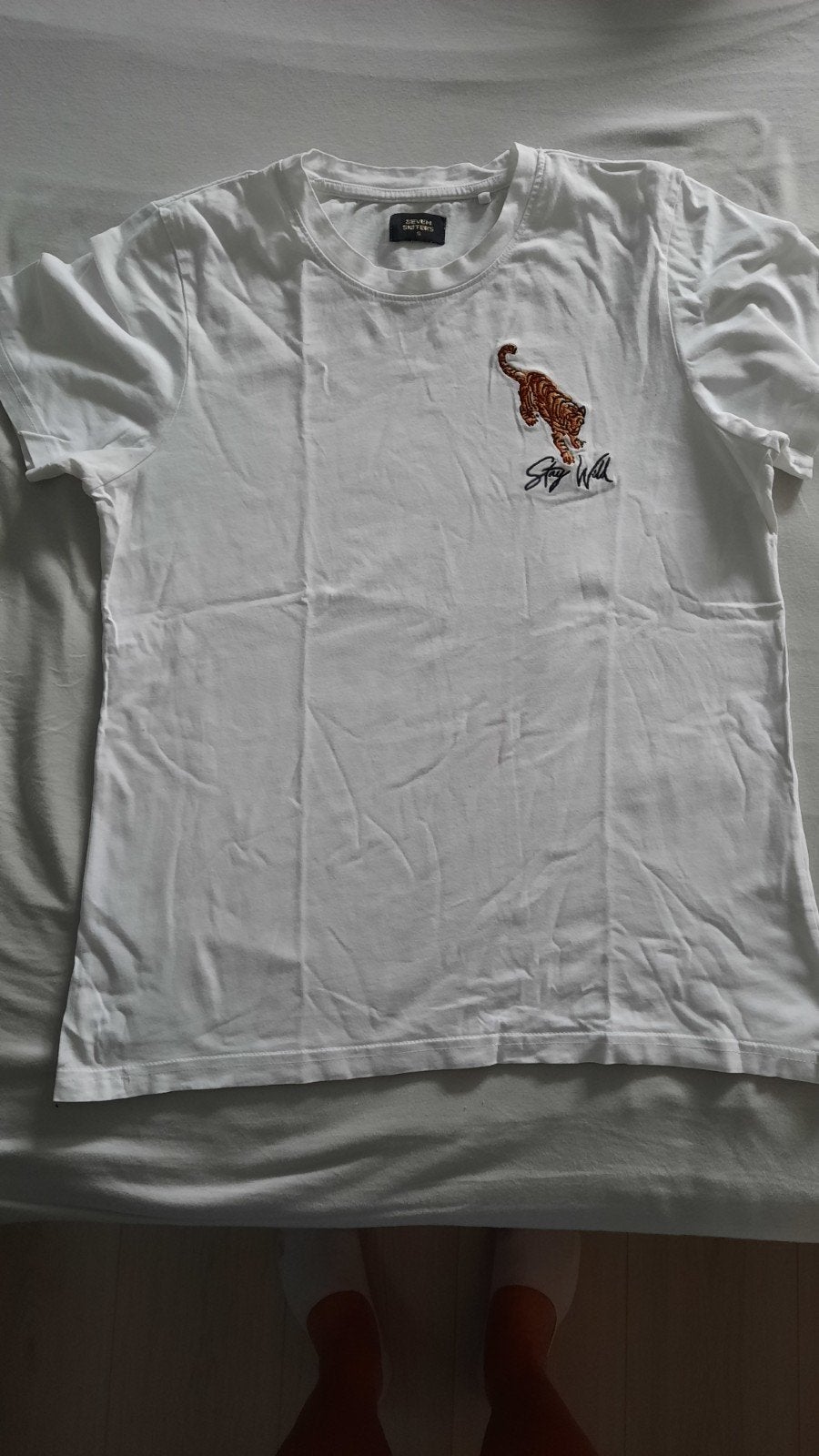 Shirt "Stay Wild", Seven Sisters, Wit, Ophalen of Verzenden, Zo goed als nieuw