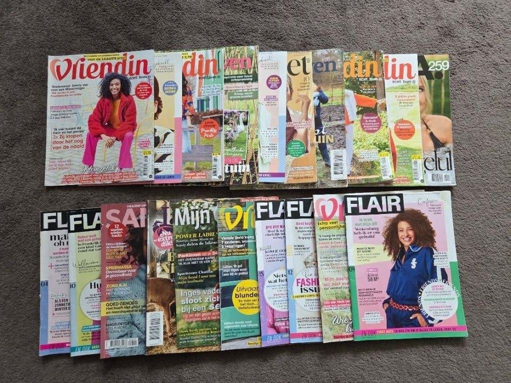 *VRIENDIN, FLAIR 20 STUKS VOOR 4,50*, Ophalen, Zo goed als nieuw, Damesbladen