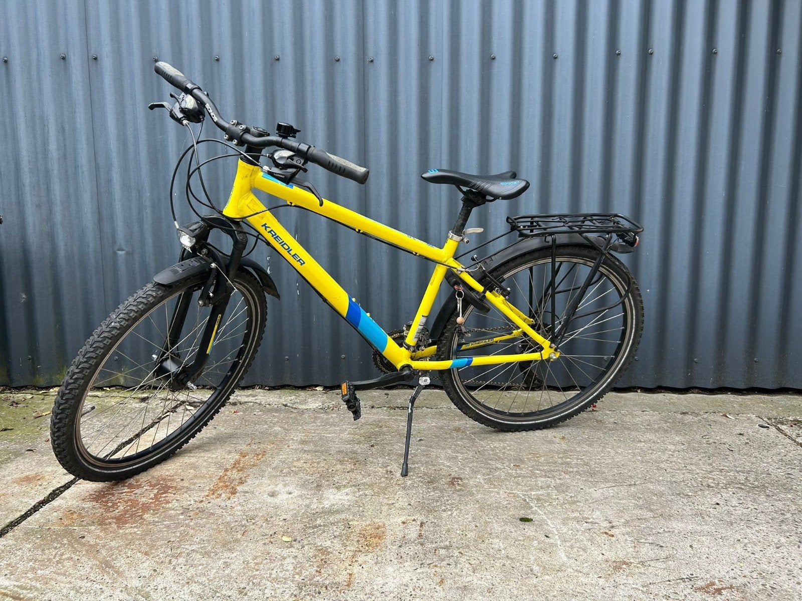 Kreidler mountainbike Geel/Blauw - Dice 1.0, Ophalen, Gebruikt, 26 inch of meer, Overige merken
