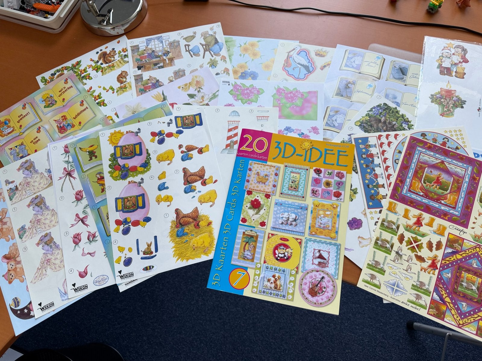 Diverse 3D Knipvellen voor Kaarten en Knutselen, Nieuw, Meerkleurig, Ophalen of Verzenden, Papier of Karton