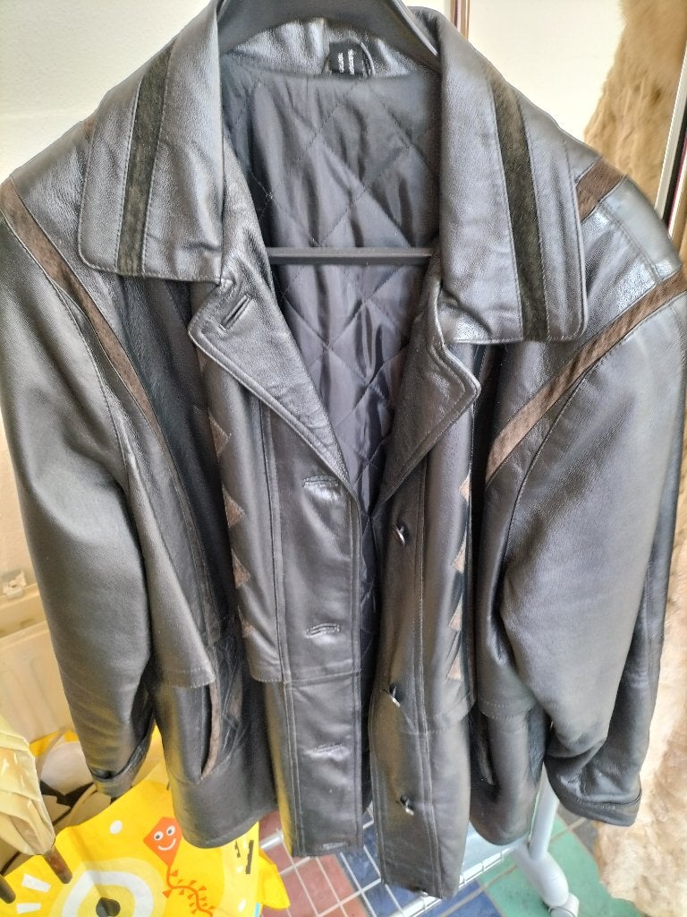 Leren Jas, Maat 52/54 (L), Ophalen of Verzenden, Zo goed als nieuw, Onbekend