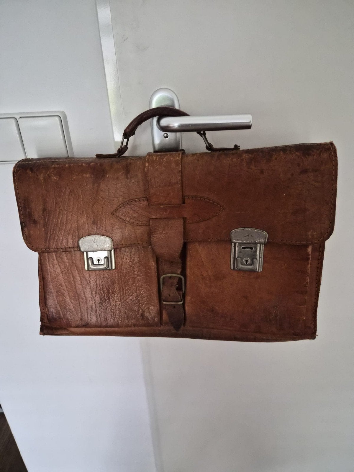 Schooltas Vintage, Ophalen of Verzenden, Gebruikt, Rugtas