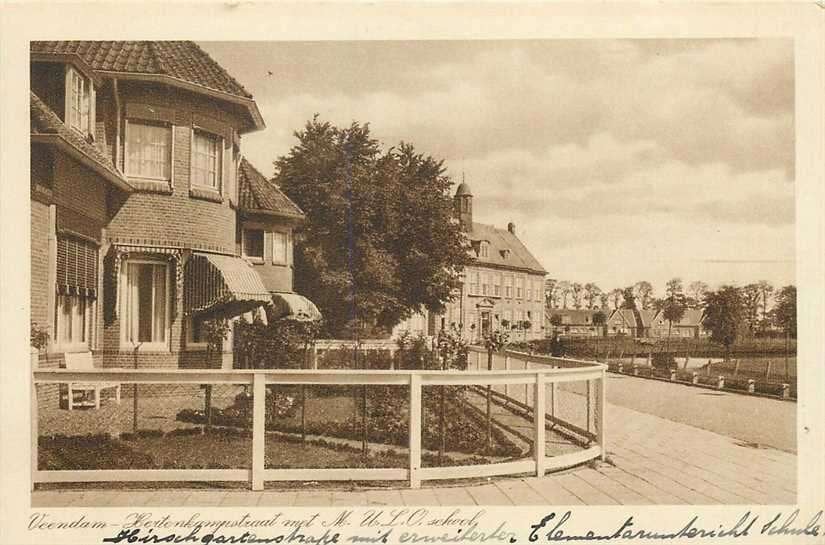 380-724-017 Veendam Hertenkampstraat MULO, Verzenden, Voor 1920, Groningen