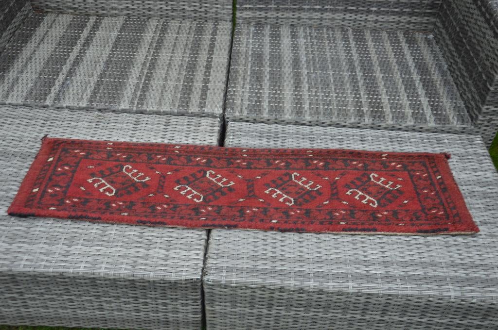 antieke Perzische loper voor op een kast 127cm / 35 cm Rood, Gebruikt, 100 tot 150 cm, Perzische stijl, Rechthoekig