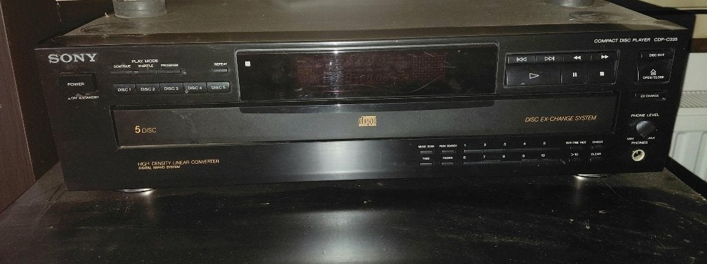 Sony CD speler CDP-C335 5 disc, Ophalen, Gebruikt, Sony, Wisselaar