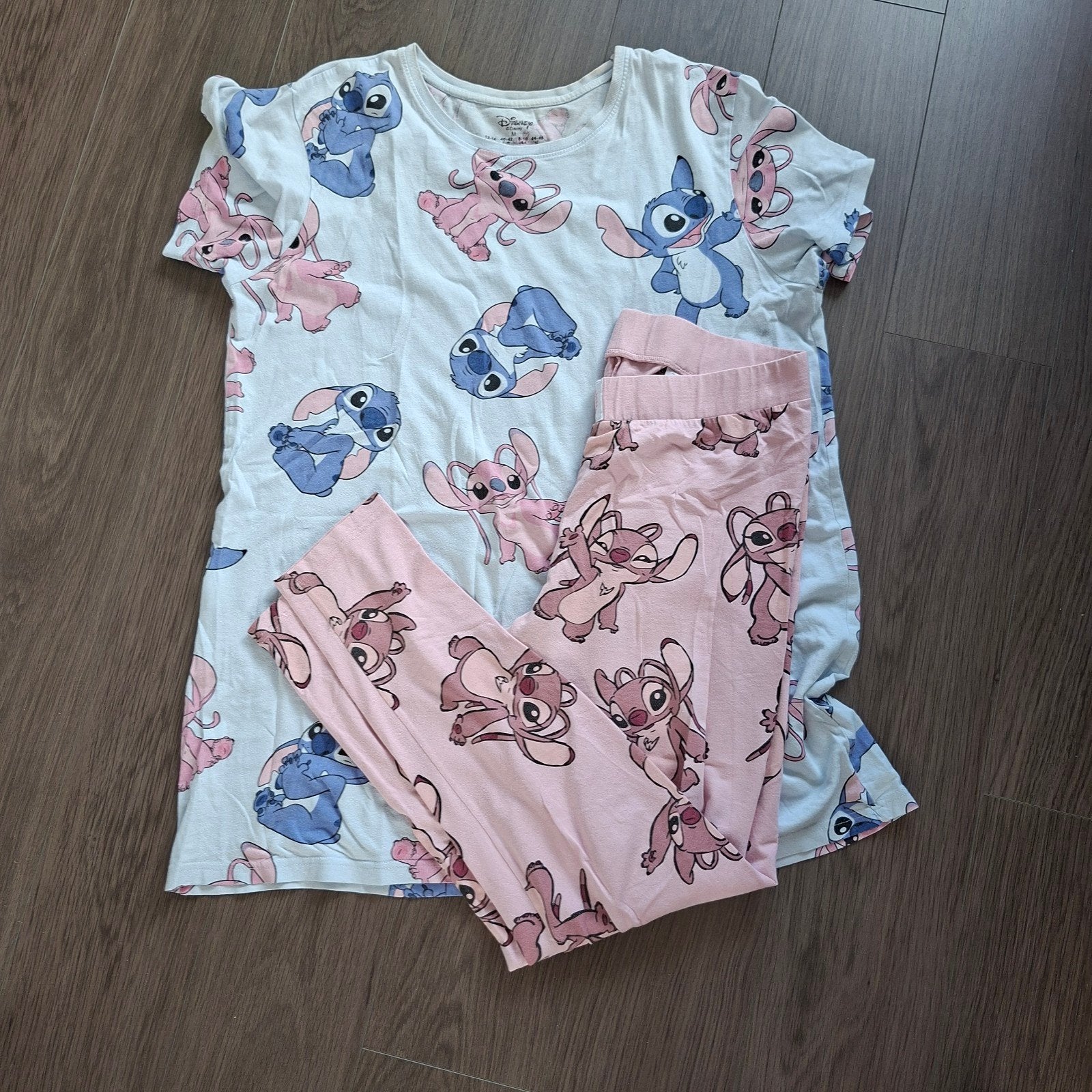 Stitch nachtjapon en pyjamabroek maat M, Disney, Ophalen of Verzenden, Gedragen, Maat 38/40 (M)
