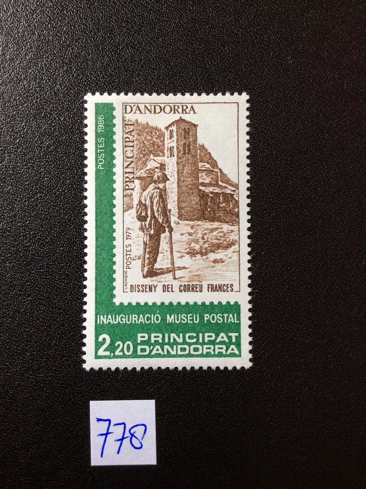 Frans Andorra postzegell 1986 Mi 366, Ophalen of Verzenden, Overige landen