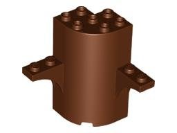 lego cilinder, boomstam 3x3x5 bruin (10), Ophalen of Verzenden, Nieuw, MOC (eigen creatie), Lego