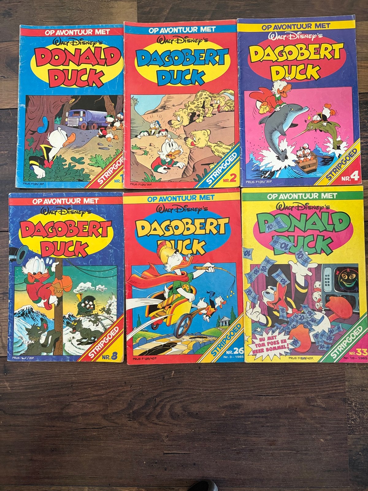 Donald Duck en Dagobert Duck Stripgoed serie - 6 stuks, Boeken, Meerdere stripboeken, Ophalen of Verzenden, Gelezen