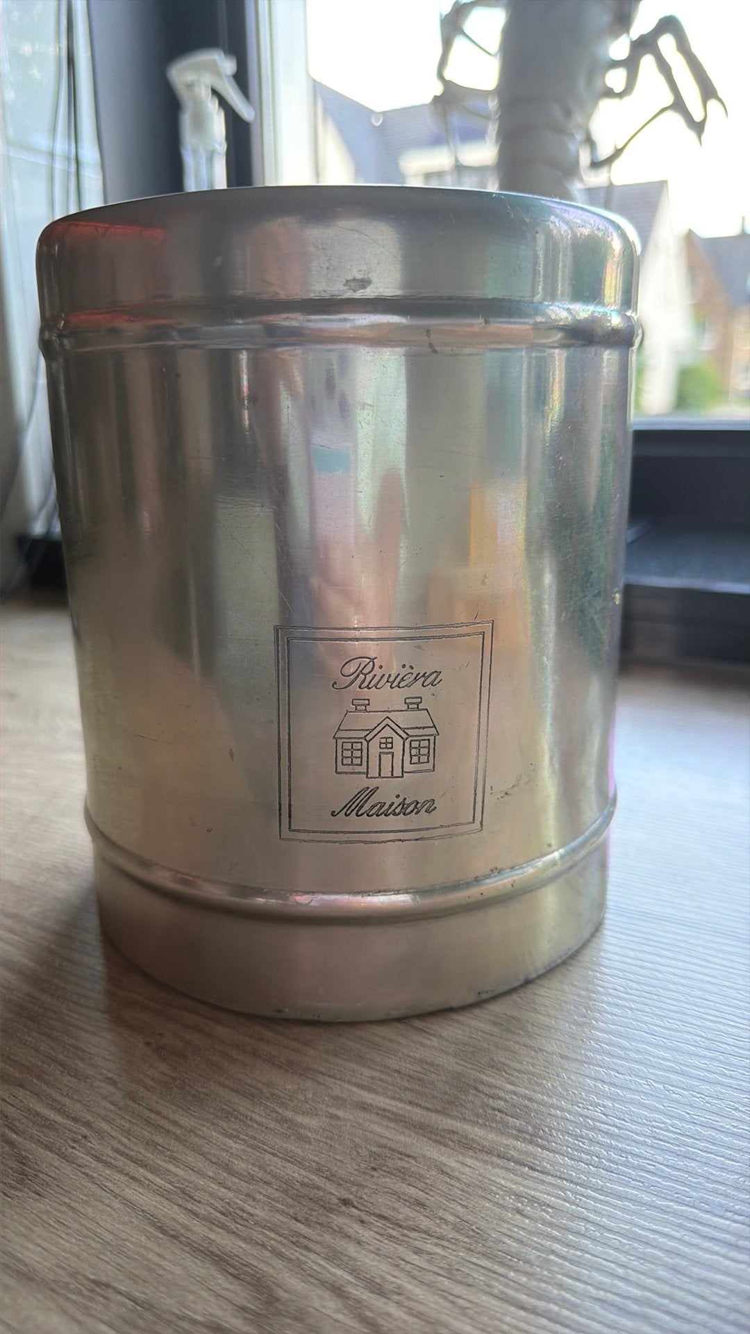 Riviera pot voor pollepels, Ophalen, Gebruikt, Aluminium, Pot, Bus of Blik