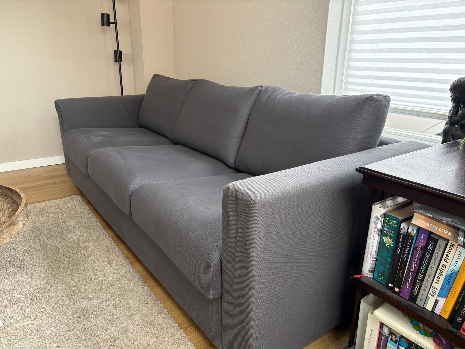 ZGAN IKEA Vimle 3 zits hoes Hallarp grijs, Huis en Inrichting, 250 tot 300 cm, Driepersoons, 75 tot 100 cm, Ophalen of Verzenden