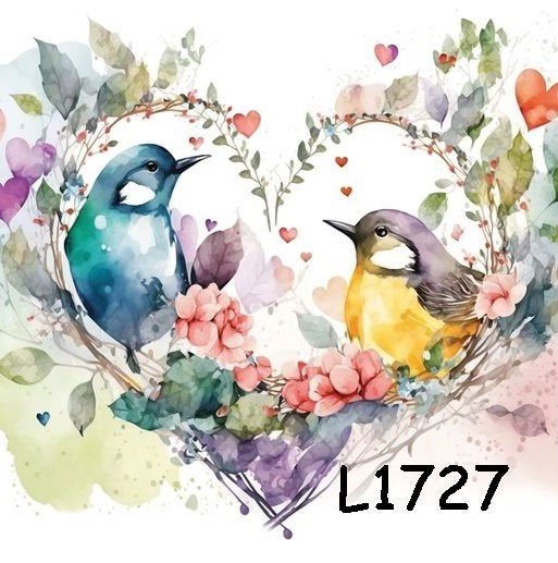 Servetten decoupage/bullet journal - vogels L1727, Verzenden, Nieuw