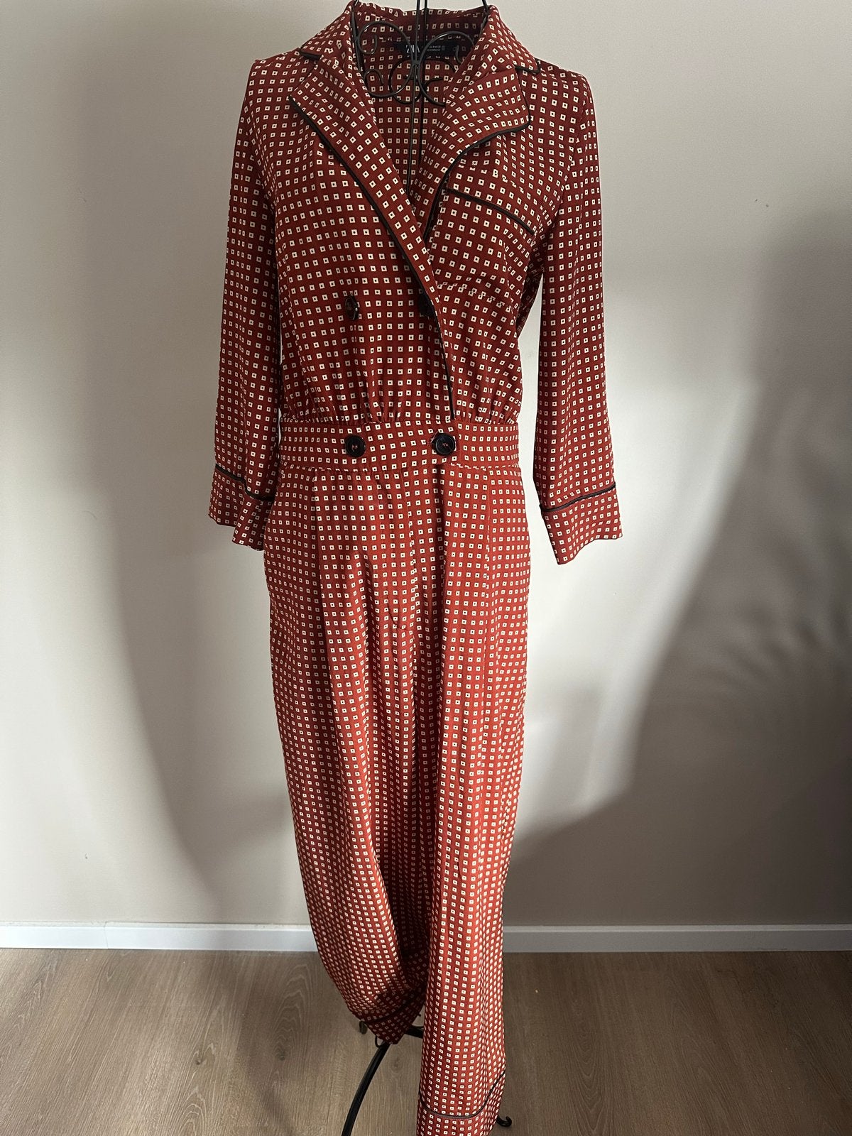 Zara jumpsuit maat XL, Kleding | Dames, Ophalen of Verzenden, Gedragen, Maat 46/48 (XL) of groter, Oranje