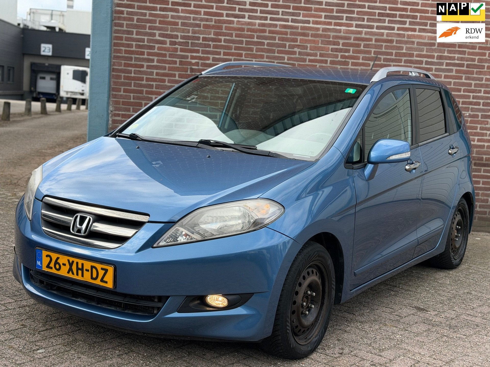 Honda FR-V 1.8 i Lifestyle | Automaat | 6Pers | Clima, Auto's, Gebruikt, 4 cilinders, Blauw, Origineel Nederlands