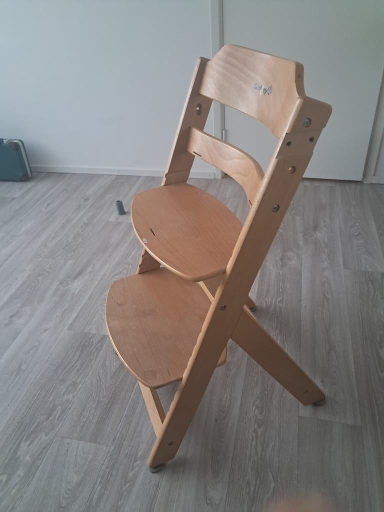 Safety 1st Meegroeistoel Houten Kinderstoel, Ophalen of Verzenden, Gebruikt, Meegroeistoel, Aanschuifbaar