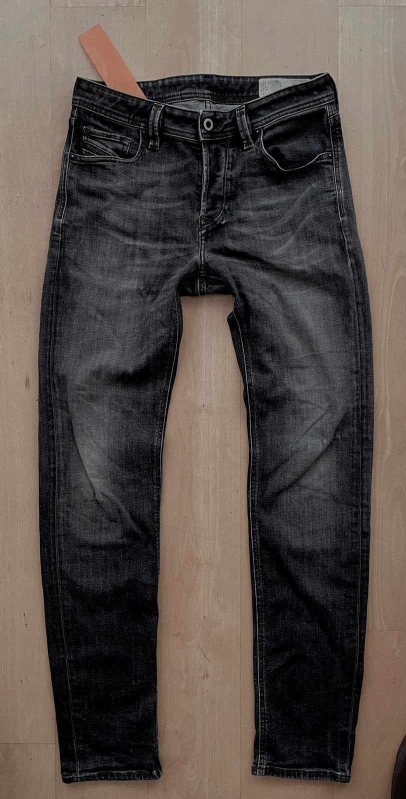 Diesel Larkee Beex slim fit jeans stretch zwart W29 L34, Ophalen of Verzenden, Zo goed als nieuw, Zwart, W32 (confectie 46) of kleiner