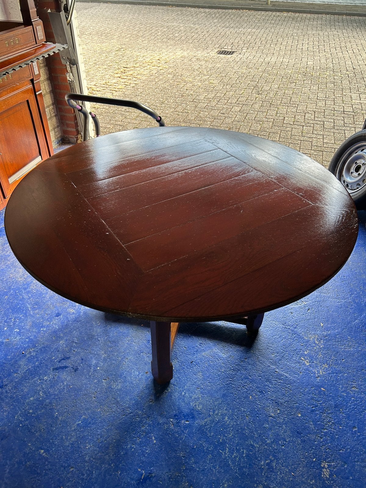 Schuitema Eetkamertafel - Klassiek Rond Hout, Ophalen