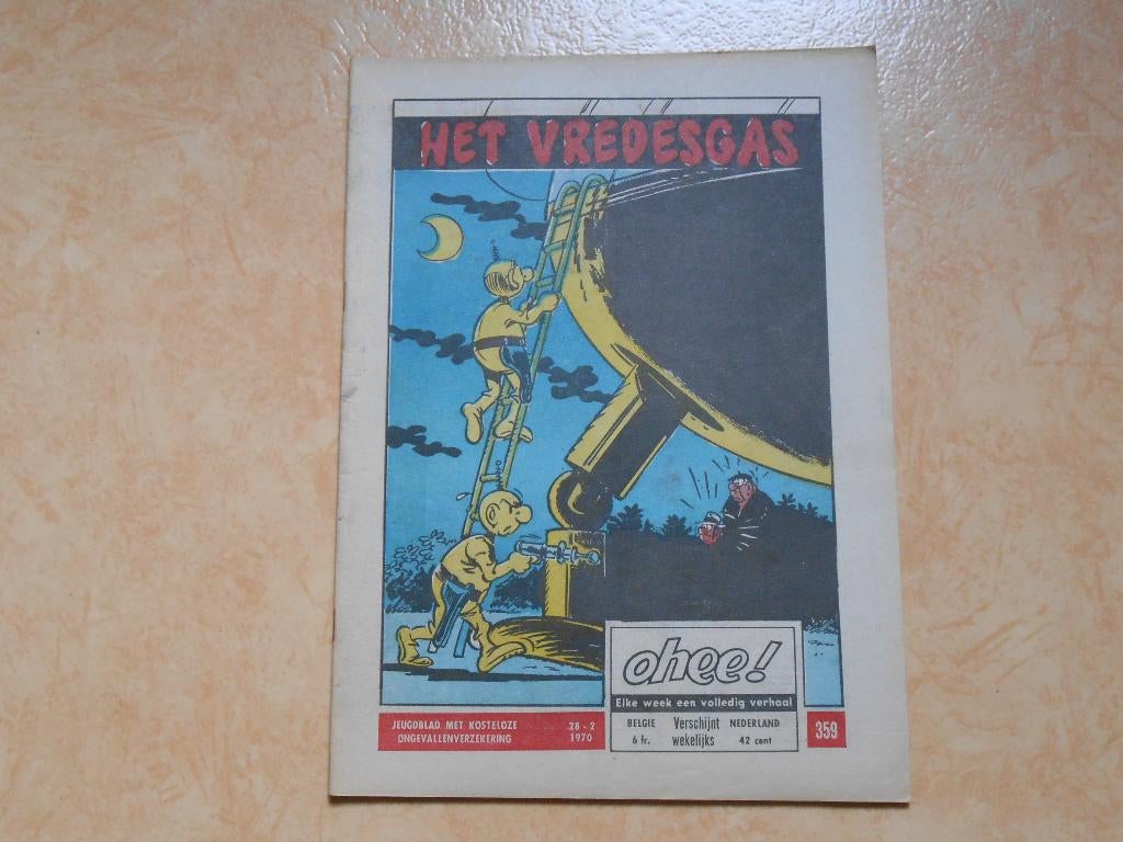 Ohee 359 Het vredesgas 1970., Hurey, Eén stripboek, Nieuw, Ophalen of Verzenden