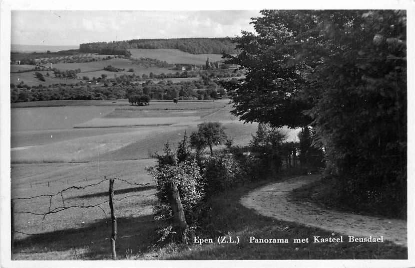 377-081-023 Epen ZL Panorama vanaf Kasteel Beusdael, Ophalen of Verzenden, Voor 1920, Limburg