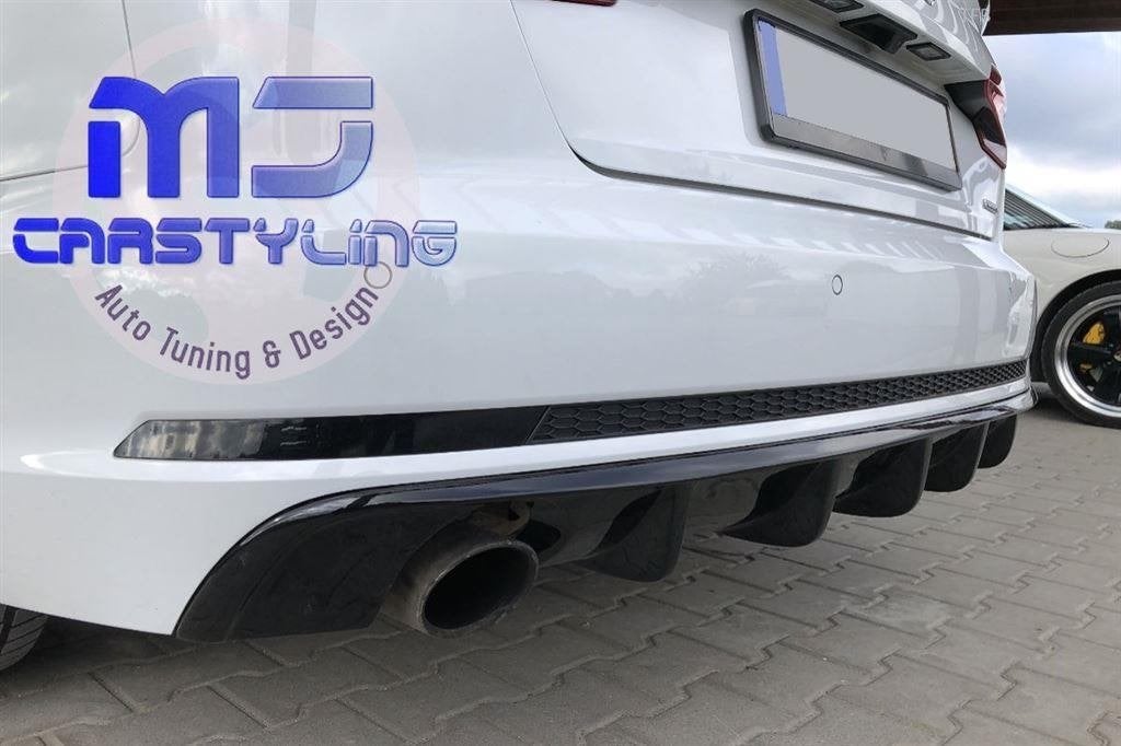 Audi A4 B9 S-Line – Achterbumper diffuser, Ophalen of Verzenden, MJ-Carstyling, Info@mj-carstyling.net, Sibeliusstraat 81 5011JH Tilburg