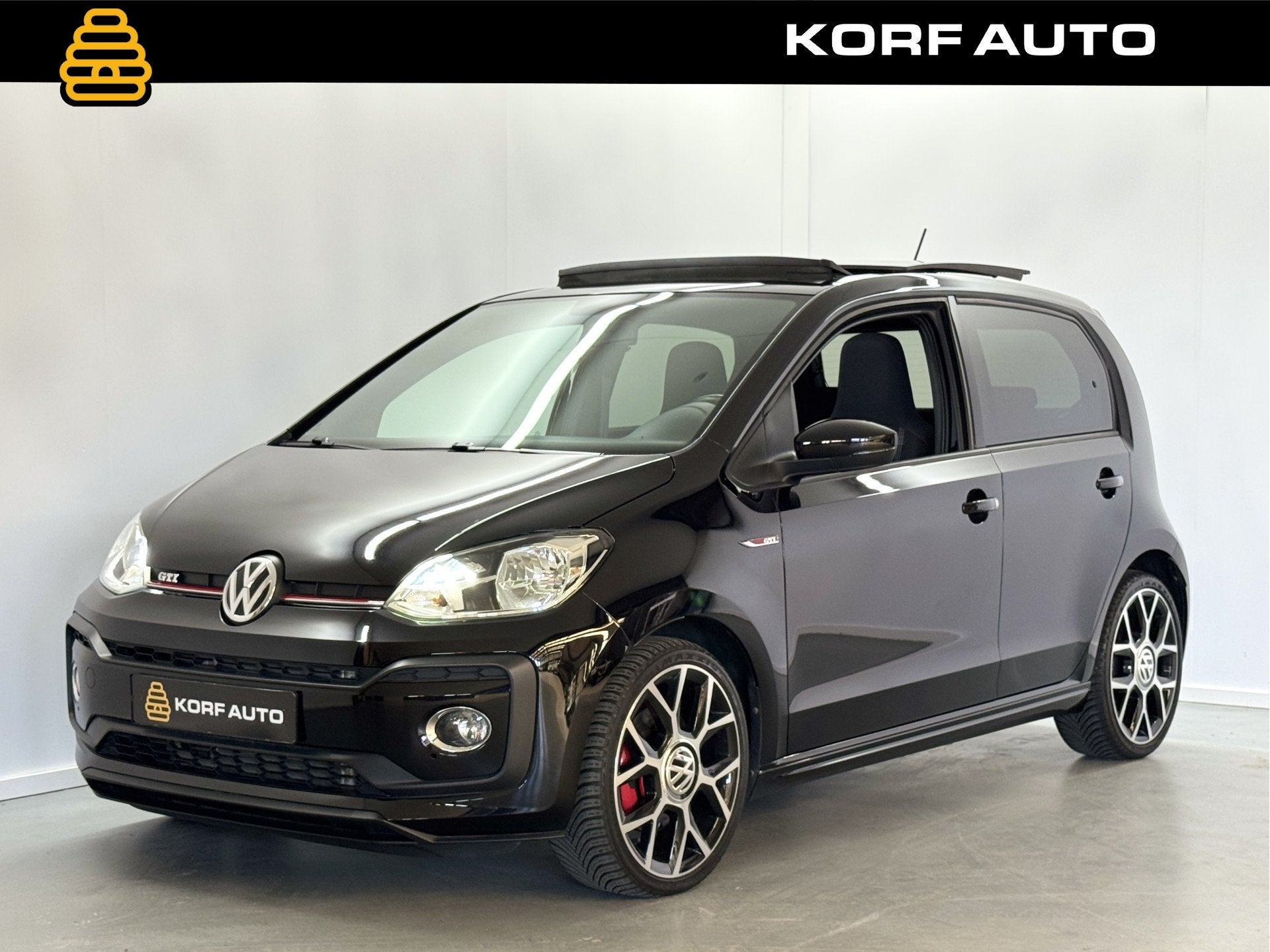 Volkswagen up! 1.0 TSI GTI / Pano / Stoelverw / Clima, Voorwielaandrijving, Gebruikt, 4 stoelen, Zwart